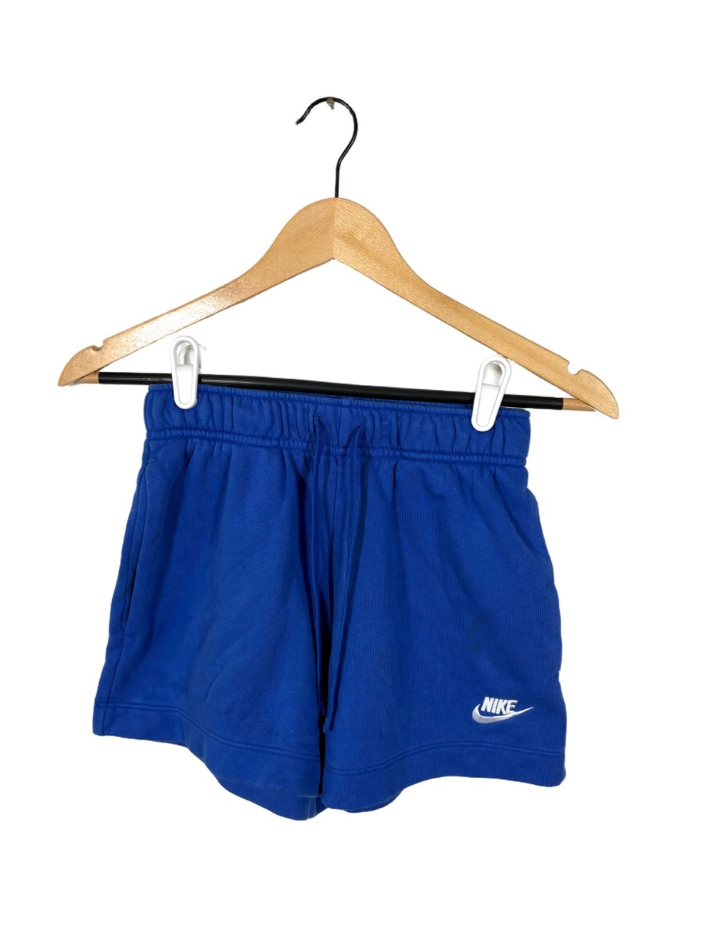 Nike Club Fleece Mid Rise Shorts Womens XS Game Royal Blue DQ5802-480